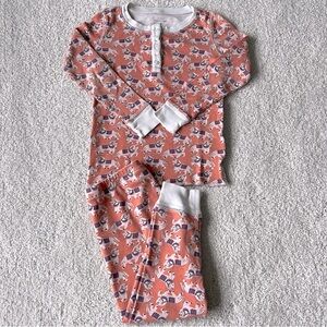 Girls Roller Rabbit Pajama Set - horse print - size 4T